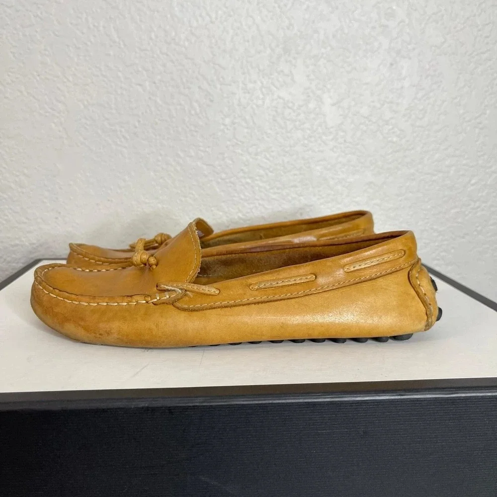 Mercanti Fiorentini MF-3200 Brown Leather Driving Moccasin Loafer Women's 6 B‎